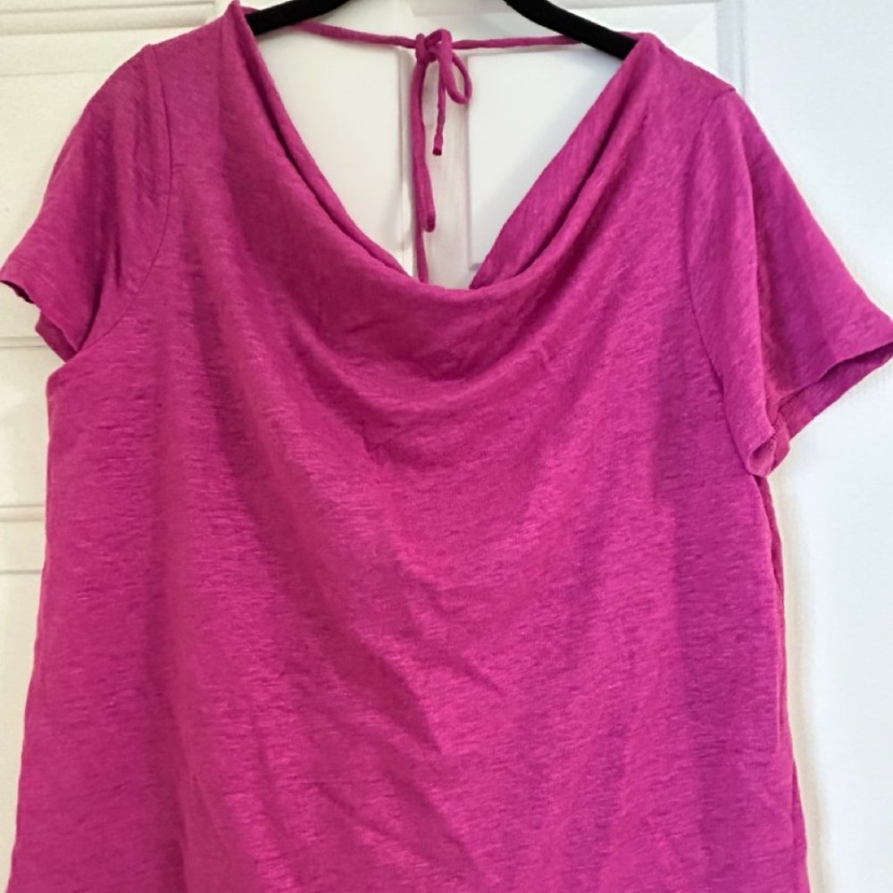 Anthropologie - Maeve Hot Pink Top